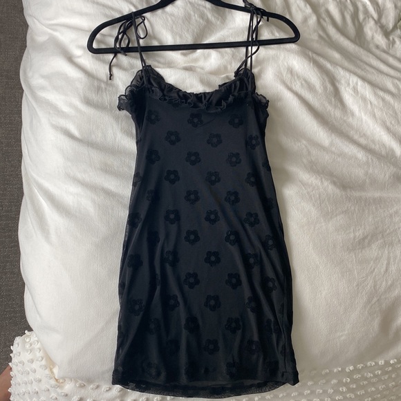 Motel Rocks Kasila Mini Black Dress - Picture 2 of 3